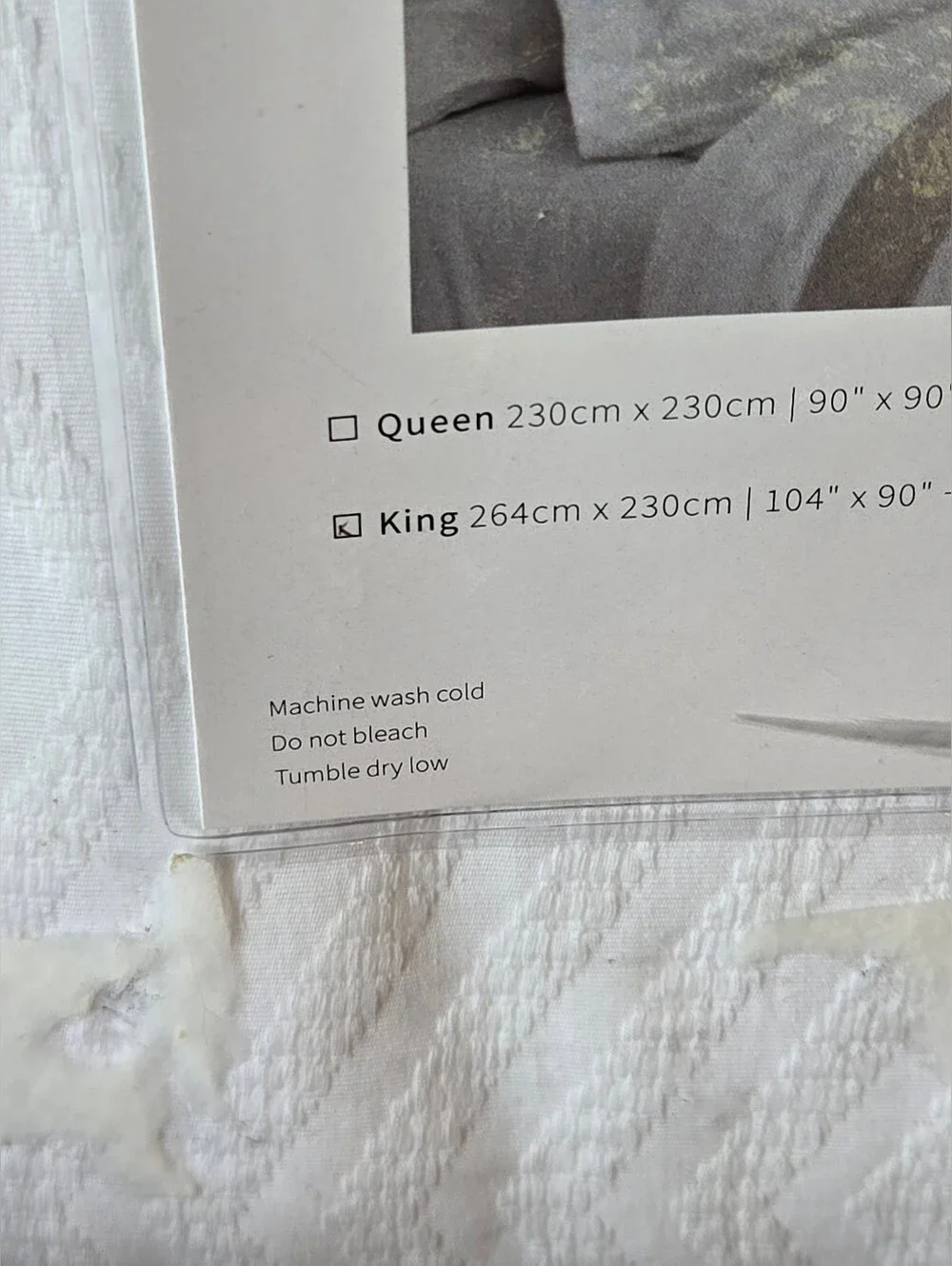 Docofil King Bed 3pc Duvet Set 100% Cotton by Docofil / Portugal White